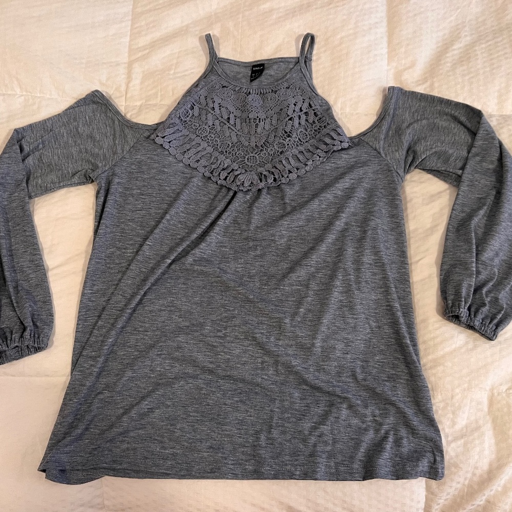 Shein grey top